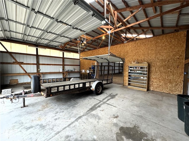 9018N Anderson Rd, Hayward, WI 54843 - garage featuring metal wall