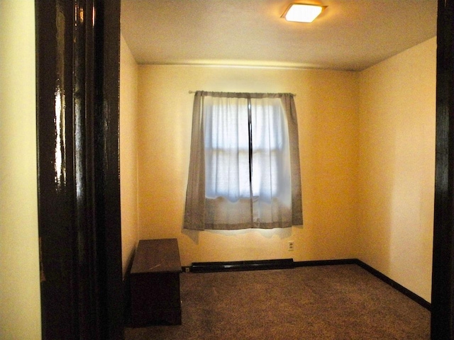 unfurnished room featuring carpet flooring