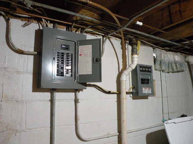 utility room with electric panel