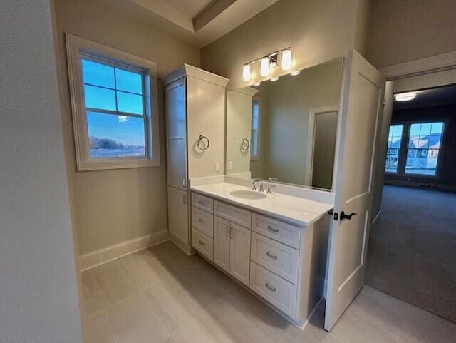 bathroom featuring vanity