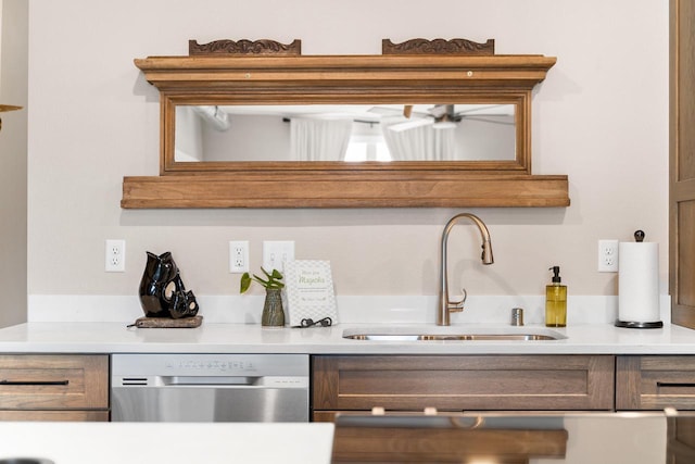 kitchen with dishwasher and sink