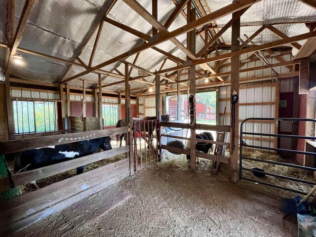 view of horse barn