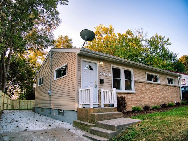 view of front of house