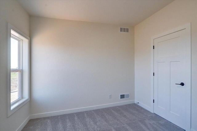 view of carpeted empty room