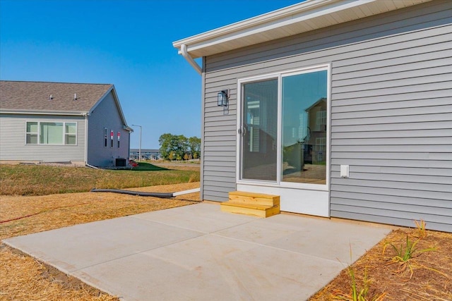 view of patio featuring cooling unit