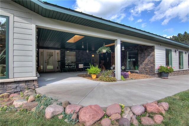 6030 Mitchell Rd, Iron River, WI 54847 - view of patio / terrace