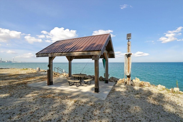7001 Novak Rd, Racine, WI 53402 - view of property's community featuring a water view and a gazebo
