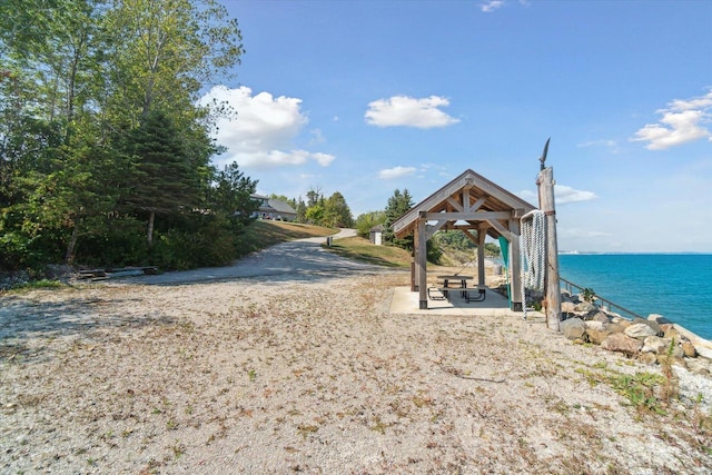 7001 Novak Rd, Racine, WI 53402 - view of property's community featuring a gazebo and a water view