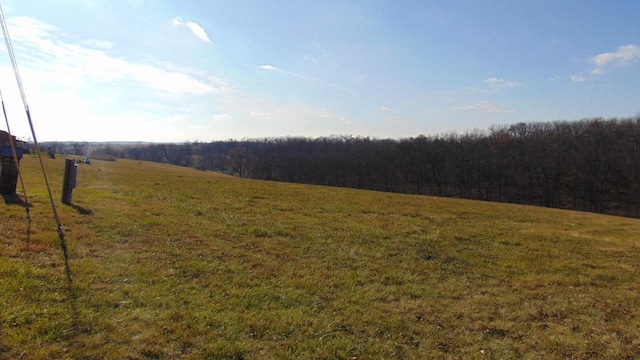 view of landscape with a rural view