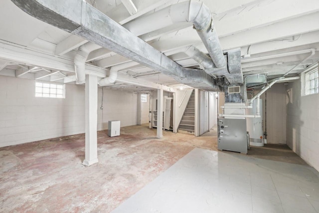 basement featuring a wealth of natural light