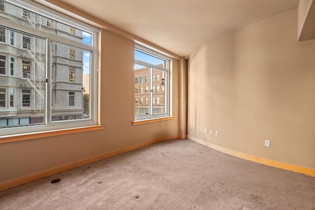 view of carpeted empty room