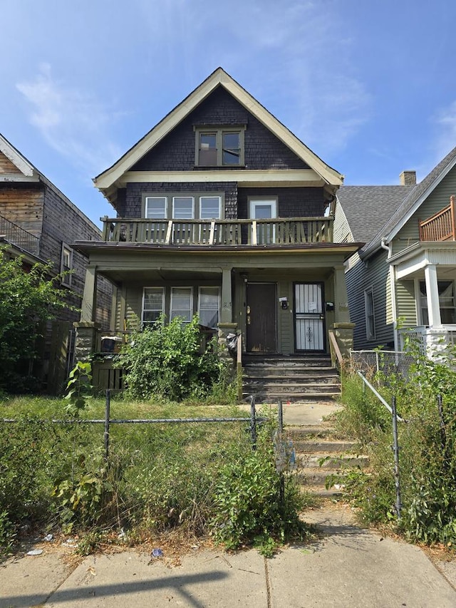 view of front of house featuring a porch