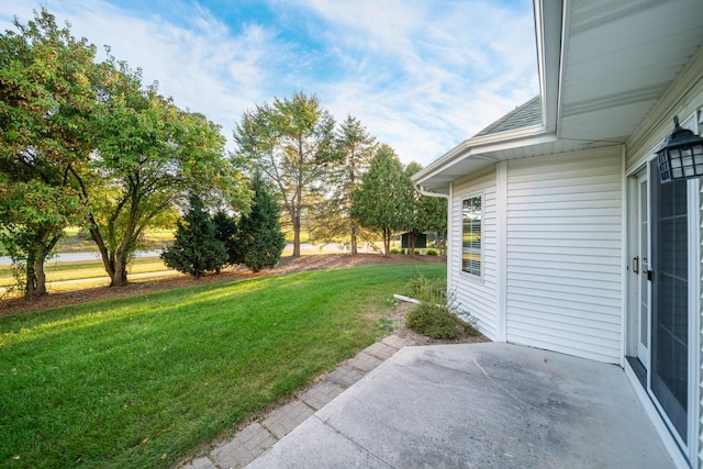 view of yard with a patio