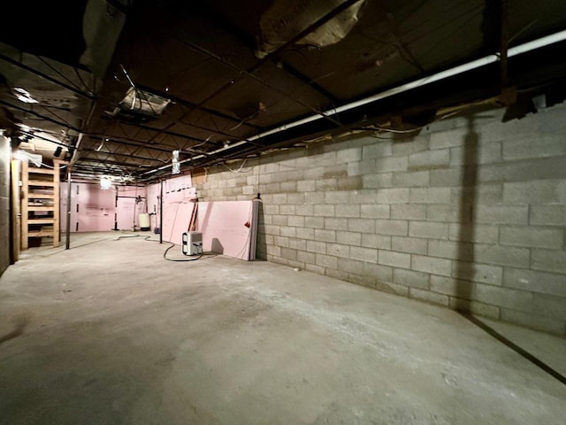 view of basement