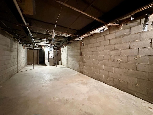 view of basement