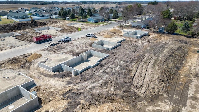 bird's eye view with a residential view