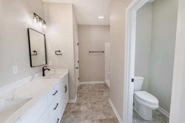 167 E Ash Ln, Milton, WI 53563 - full bath featuring double vanity and toilet