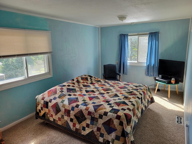 bedroom featuring carpet flooring