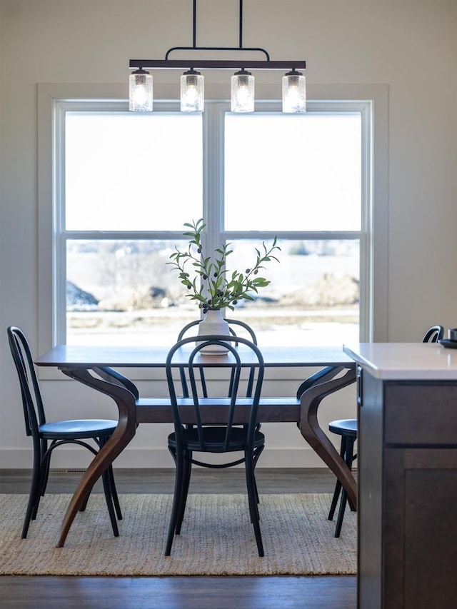 1295 Stonehaven Dr, Sun Prairie, WI 53590 - dining room featuring wood finished floors and baseboards