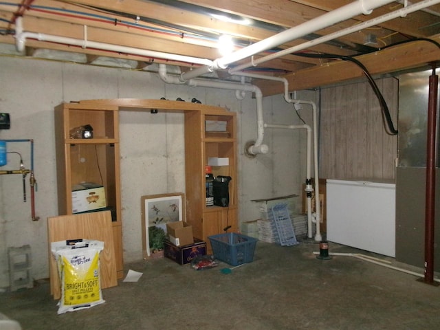 view of basement