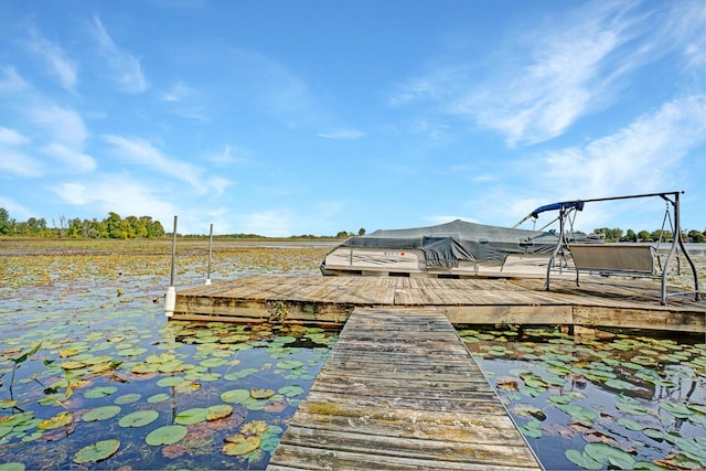 view of dock