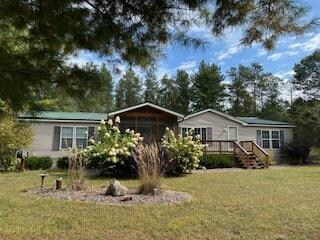 rear view of property with a yard