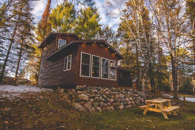 view of rear view of property