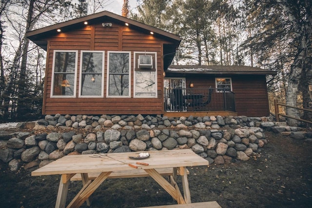 view of rear view of property