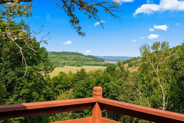 mountain view with a rural view