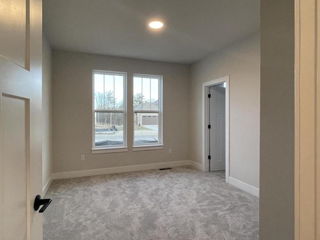 view of carpeted empty room