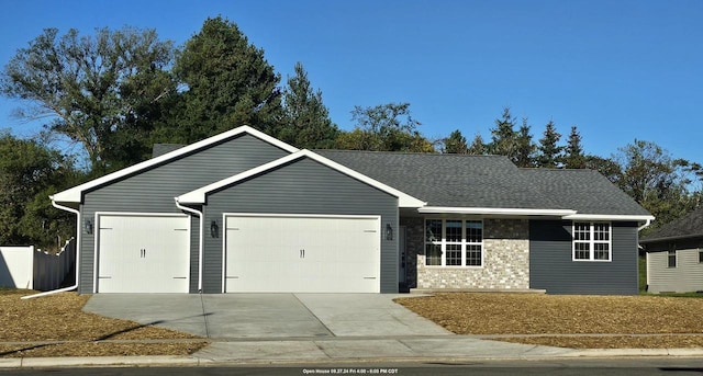 ranch-style house with a garage