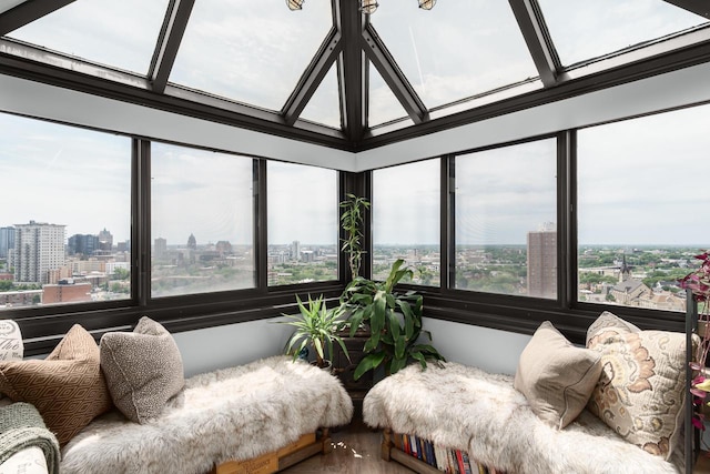 sunroom / solarium featuring a wealth of natural light