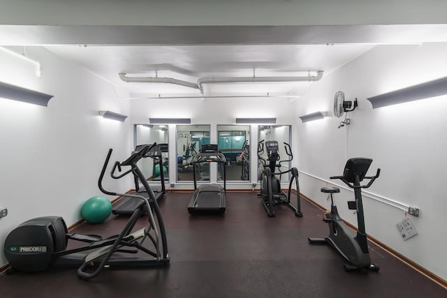 view of exercise room