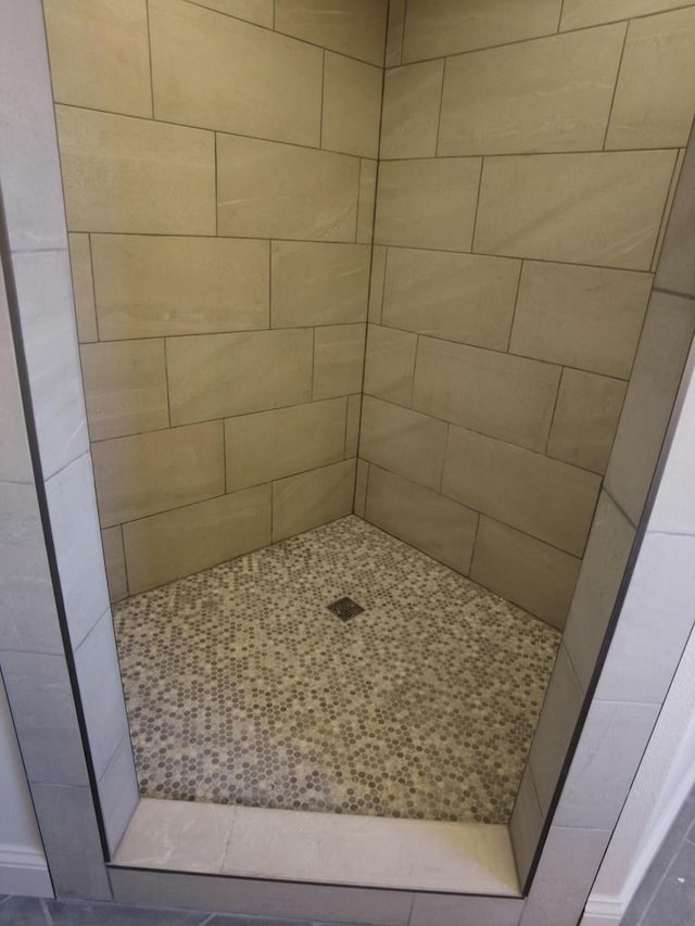 full bathroom featuring a tile shower