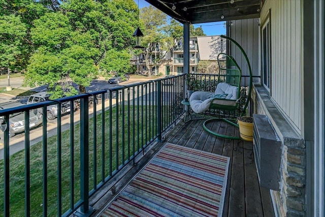 view of balcony