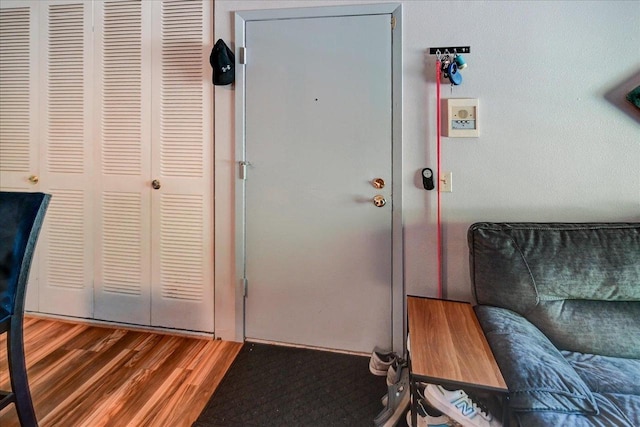 interior space featuring hardwood / wood-style flooring