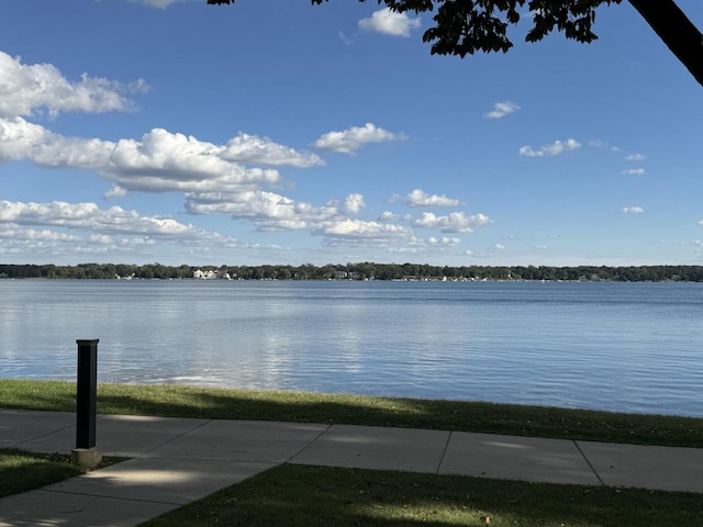 view of water feature