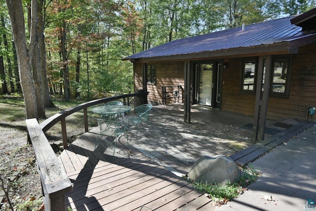 view of wooden terrace