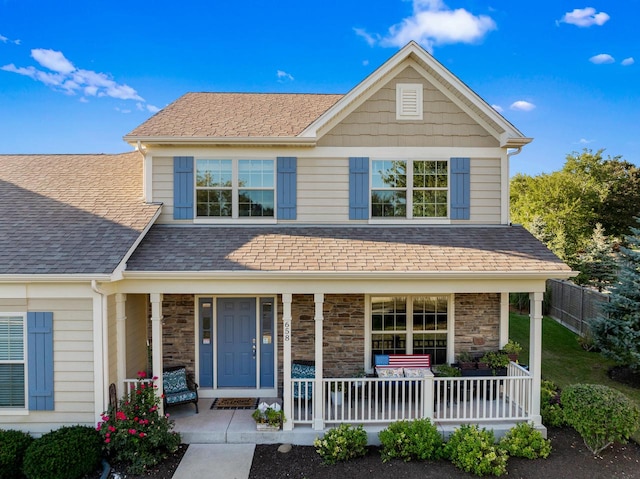 view of front of house featuring a porch