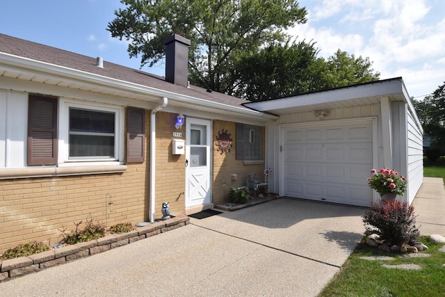 ranch-style house with a garage