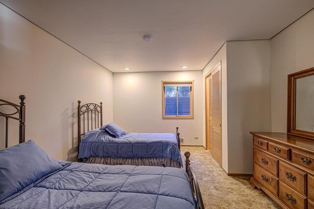 6147 County Rd E, Phelps, WI 54554 - bedroom featuring baseboards and light carpet