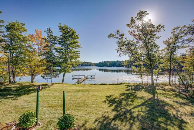 6147 County Rd E, Phelps, WI 54554 - water view with a boat dock