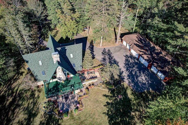 6147 County Rd E, Phelps, WI 54554 - bird's eye view with a forest view