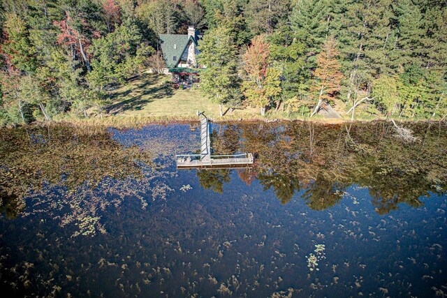6147 County Rd E, Phelps, WI 54554 - birds eye view of property with a forest view