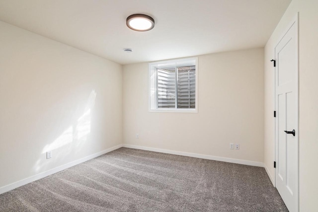 view of carpeted empty room