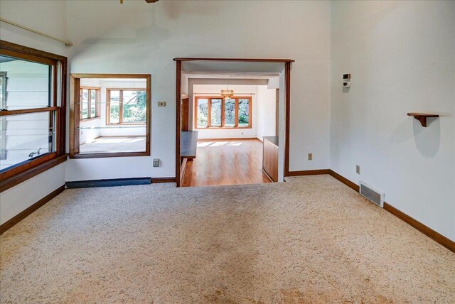 2809 Dewey Ct, Middleton, WI 53562 - spare room with baseboards, visible vents, and carpet