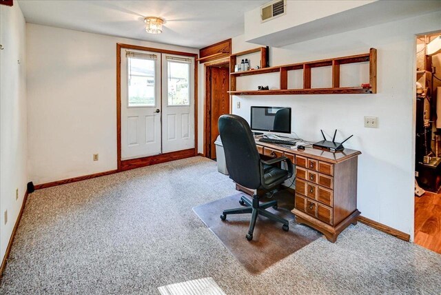 2809 Dewey Ct, Middleton, WI 53562 - office with carpet, baseboards, and visible vents