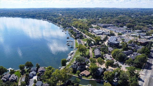 2809 Dewey Ct, Middleton, WI 53562 - bird's eye view with a water view and a view of trees