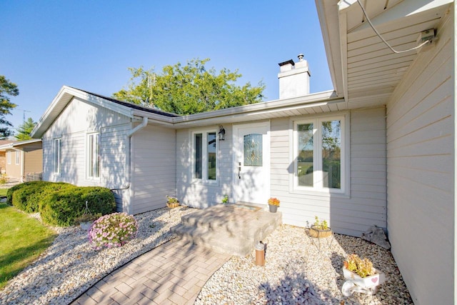 view of front of house with a patio area