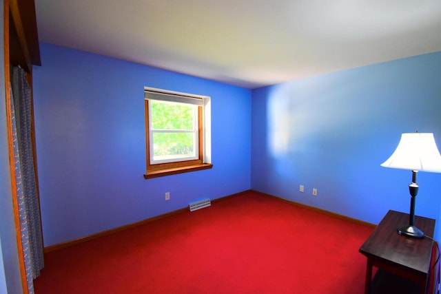 interior space featuring carpet flooring